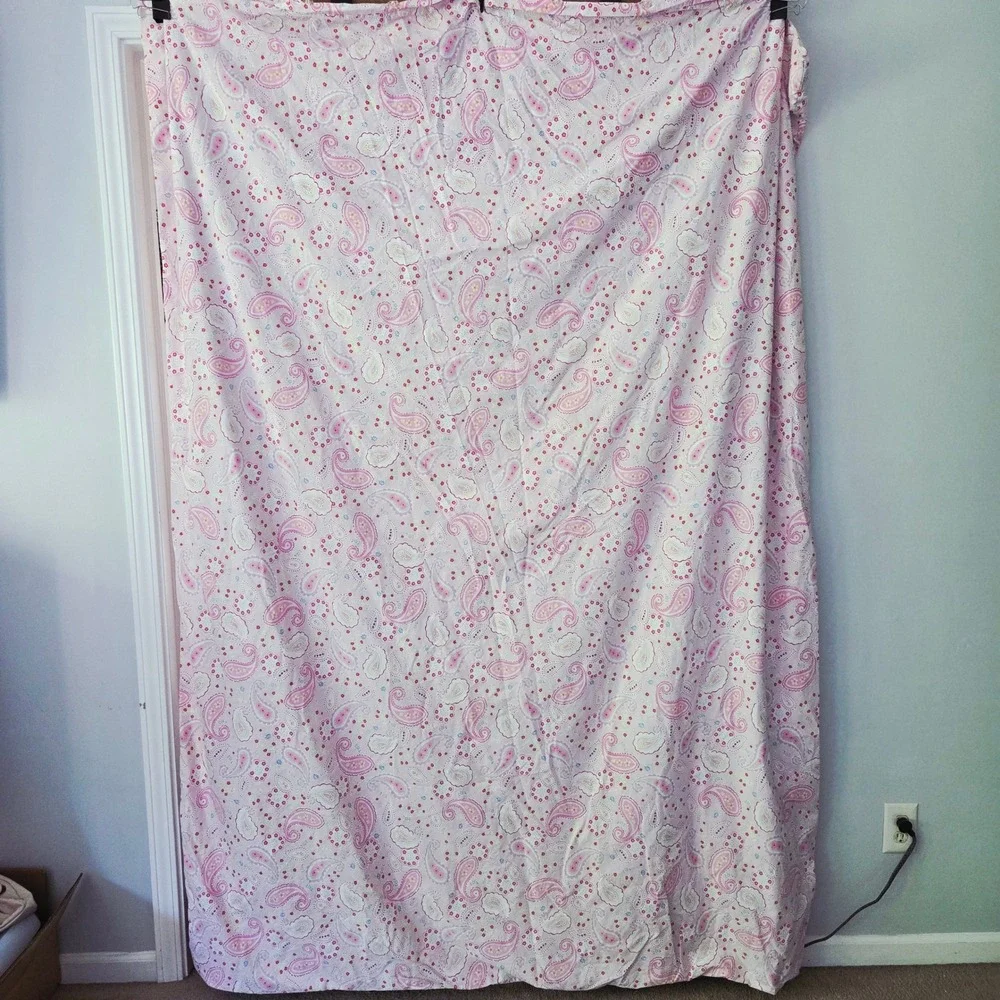 Pottery‎ Barn Kids Duvet Cover Pink Paisley Sham & pillowcase set Cotton Twin Sz